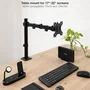 TooQ Soporte de Mesa para Monitor 17-32 pulgadas Negro